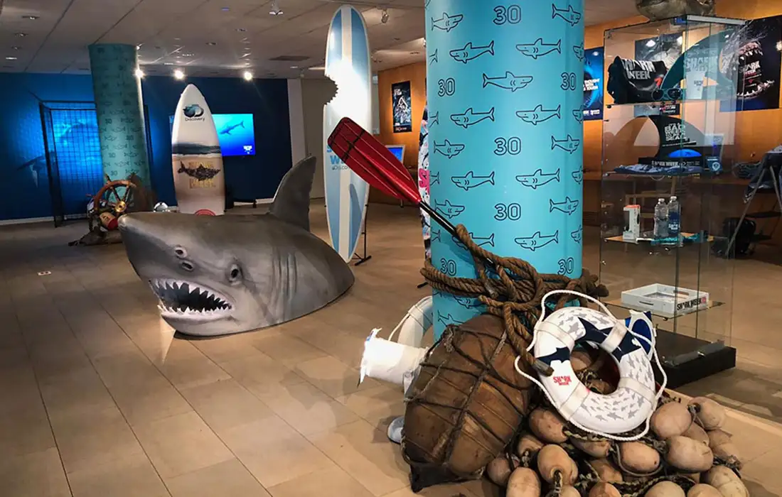 Discovery-Shark-Week_Paley-Center-2019-oar--Glow-Exhibitions-Events-Experiences