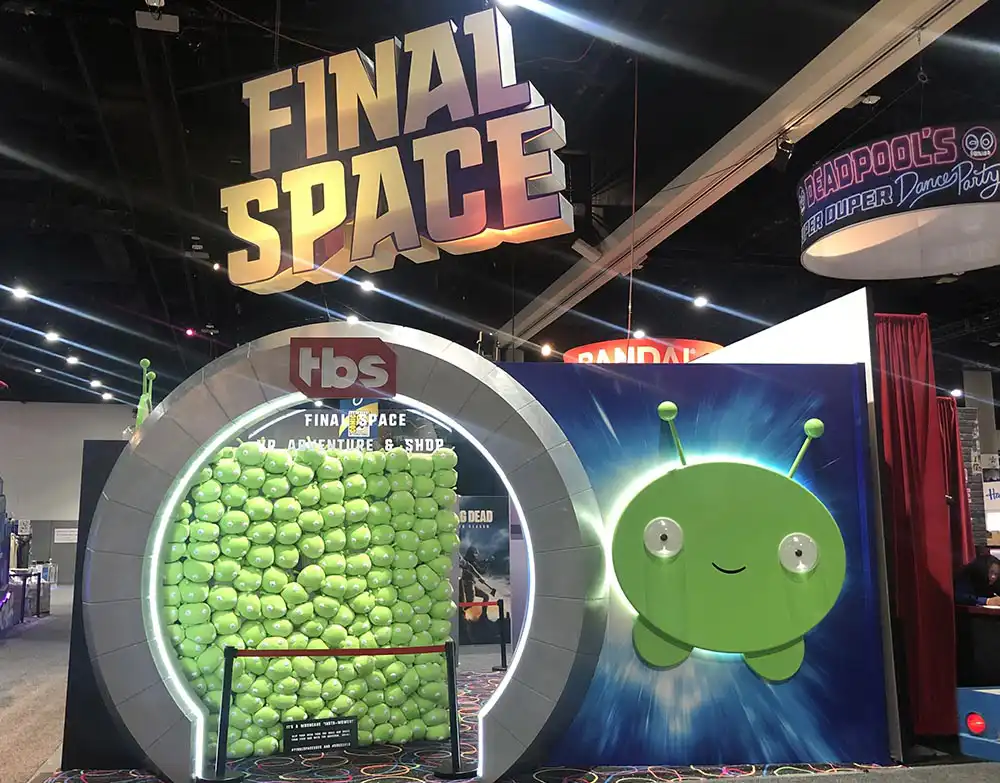 TBS-Final-Space-01-Booth-Graphics-at-SDCC-2018-San-Diego-Comic-Con-Glow-Exhibitions-Events-Experiences-Projects-Small